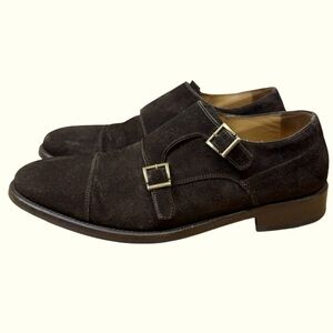 Emidio Tuicci Espana Brown Mens Brassy Gold Buckled Shoes Size Mens 41